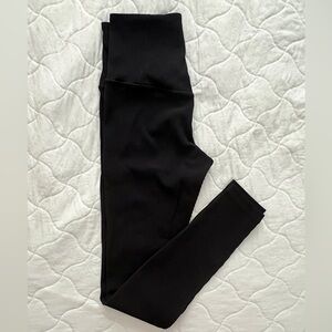 Athleta Charcoal Ribbed Elation Tights